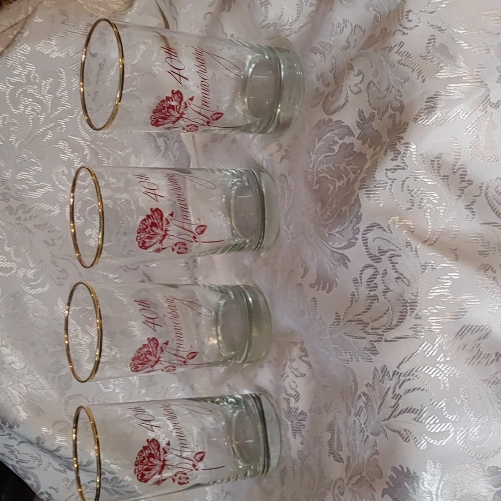 1960s 40th Anniversary Tumblers